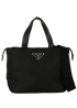 Padded Re-Nylon Tote Bag, £495, Handbags, Black, Polyester (Polymer), Front view